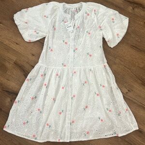 NWT Stitchdrop White Eyelet Dress